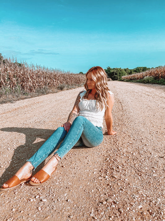 Jordan Leather Sandals