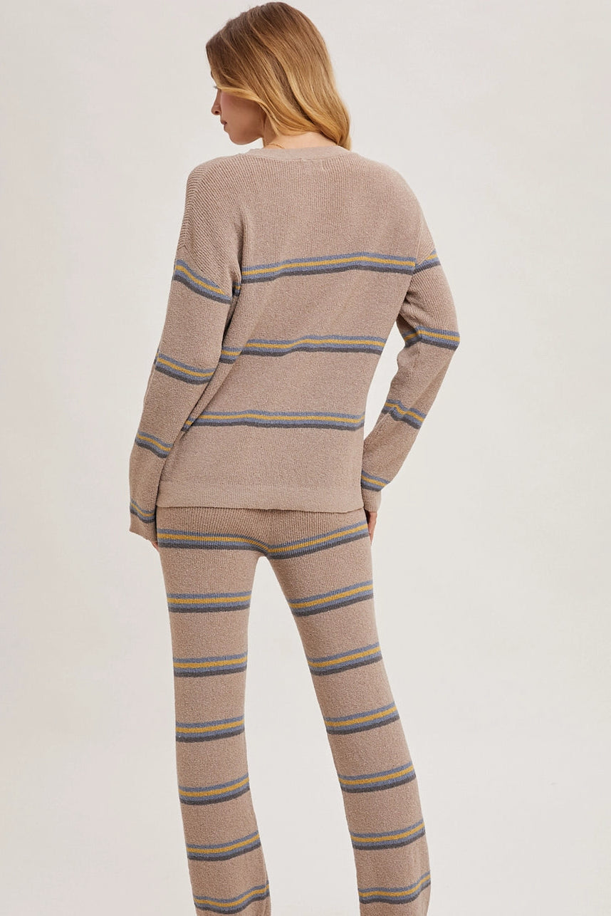 Alli Striped Knit Set