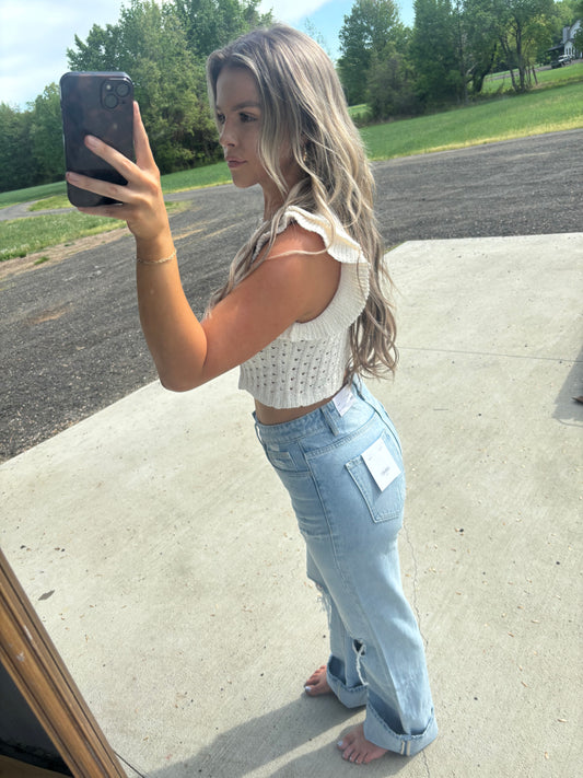 Leslie 90's Vintage Flare Jeans